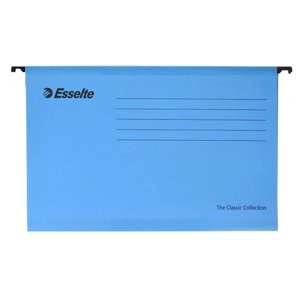 Esselte A4 Hanging Folders Blue (90311) | JAR Computers Esselte A4 Hanging Folders Blue (90311)