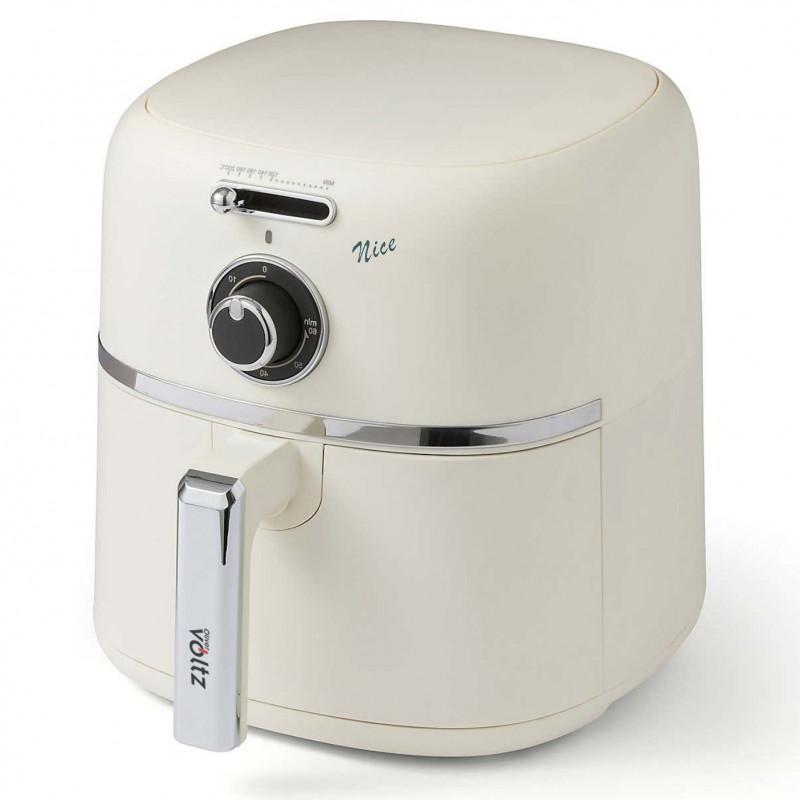 Фритюрник с горещ въздух Oliver Voltz Nice OV51980PR, 1500W, 4.2 л, 60-200°C, Таймер 60 мин, Незалепващо покритие, Кремав