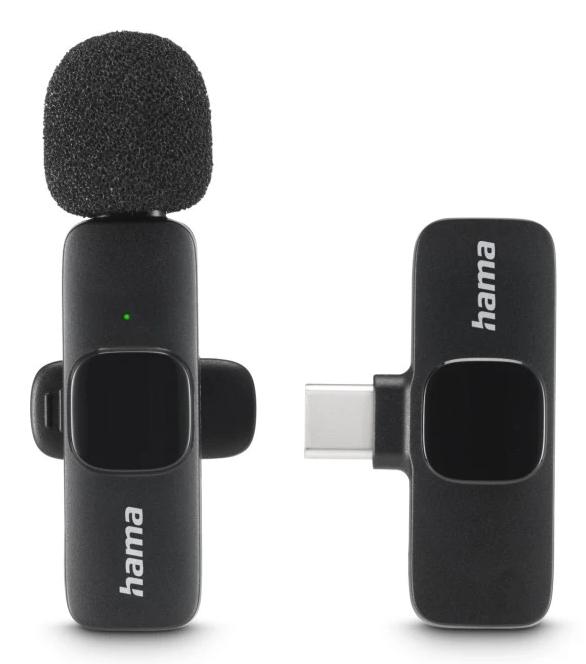 Hama Smart Wireless Черен Lavalier/Lapel микрофон | JAR Computers Hama Smart Wireless Черен Lavalier/Lapel микрофон