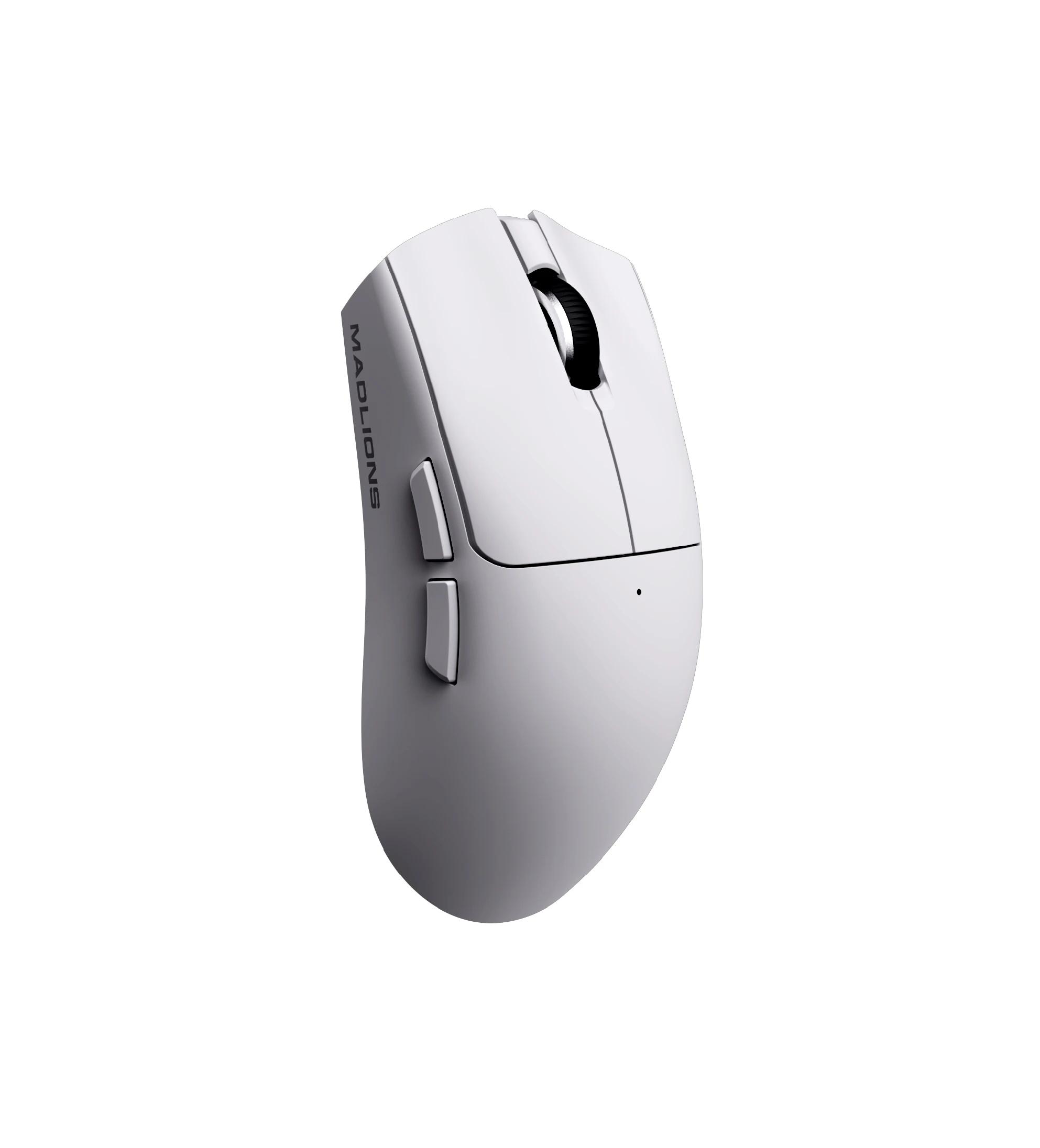 Madlions професионална геймърска мишка Wireless Gaming Mouse M3 Pro - 1K, Mad Catz Custom Sensor, White