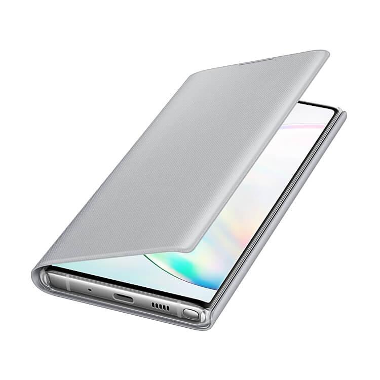 Оригинален калъф, през който виждате информация от дисплея за Samsung Note 10 - Samsung LED View Cover EF-NN970PSEGWW (сребрист) | JAR Computers Оригинален калъф, през който виждате информация от дисплея за Samsung Note 10 - Samsung LED View Cover EF-NN970PSEGWW (сребрист)