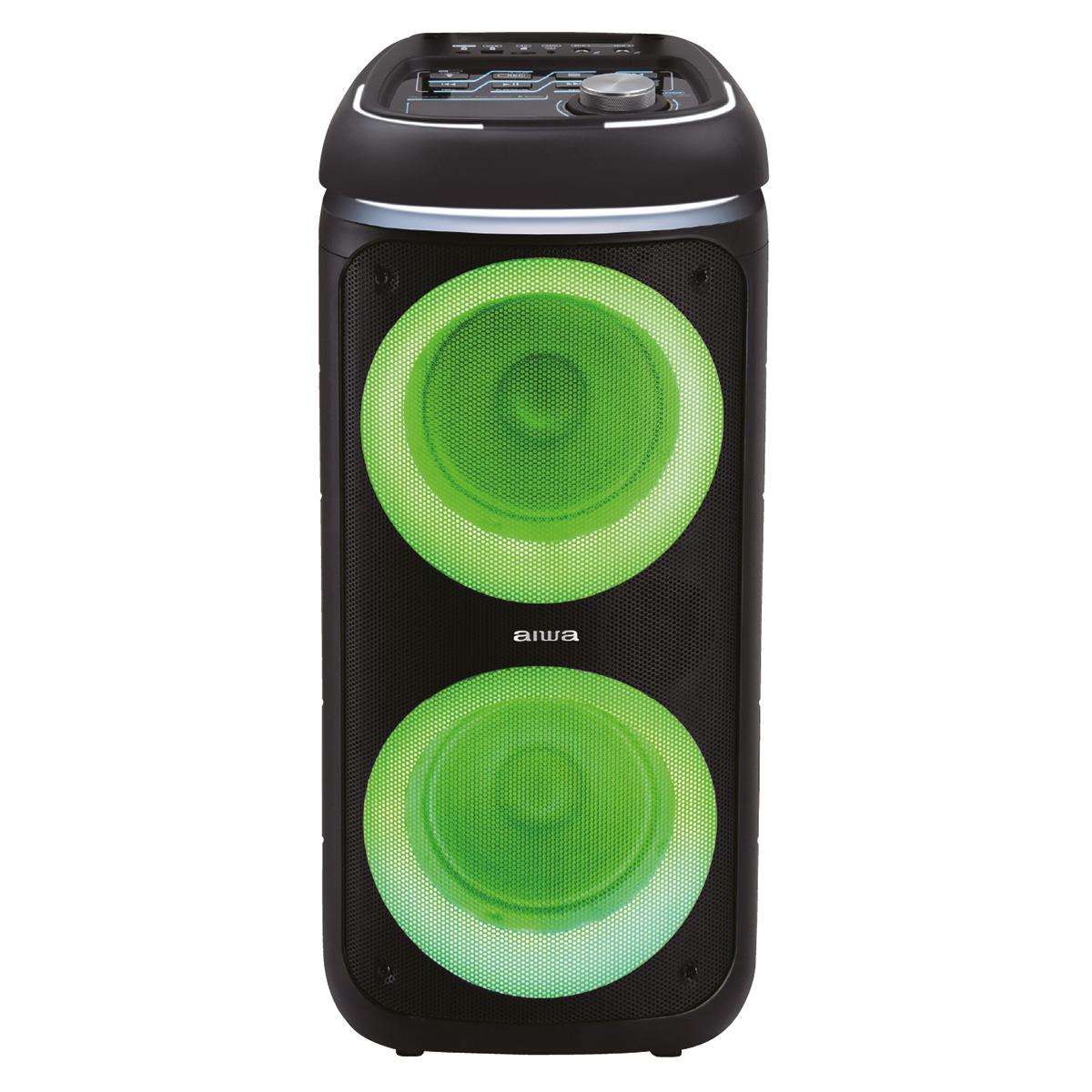 Парти тонколона AIWA KBTUS-480 HyperBASS, 40W RMS, Bluetooth, RGB, Безжичен микрофон | JAR Computers Парти тонколона AIWA KBTUS-480 HyperBASS, 40W RMS, Bluetooth, RGB, Безжичен микрофон