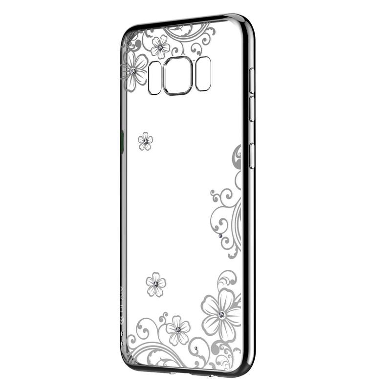 Поликрабонатов кейс за Samsung Galaxy S8 Plus (с кристали Сваровски) - Devia Crystal Joyous Case (сребрист) | JAR Computers Поликрабонатов кейс за Samsung Galaxy S8 Plus (с кристали Сваровски) - Devia Crystal Joyous Case (сребрист)