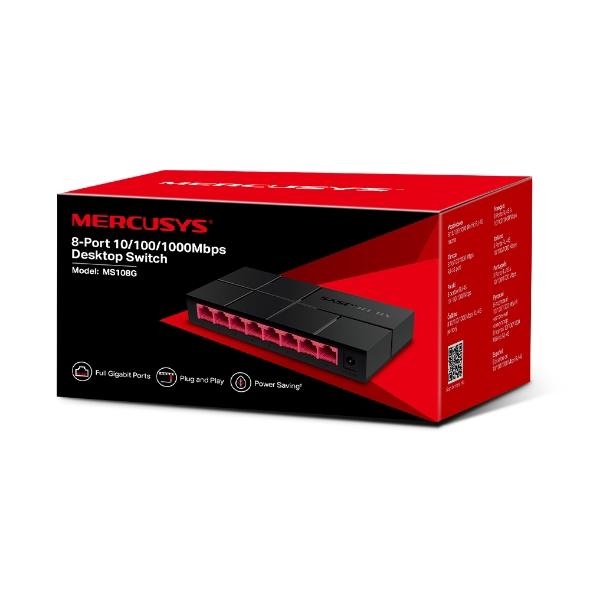 SWITCH MERCUSYS GBIT 8PORT - - (68442) | JAR Computers SWITCH MERCUSYS GBIT 8PORT - - (68442)