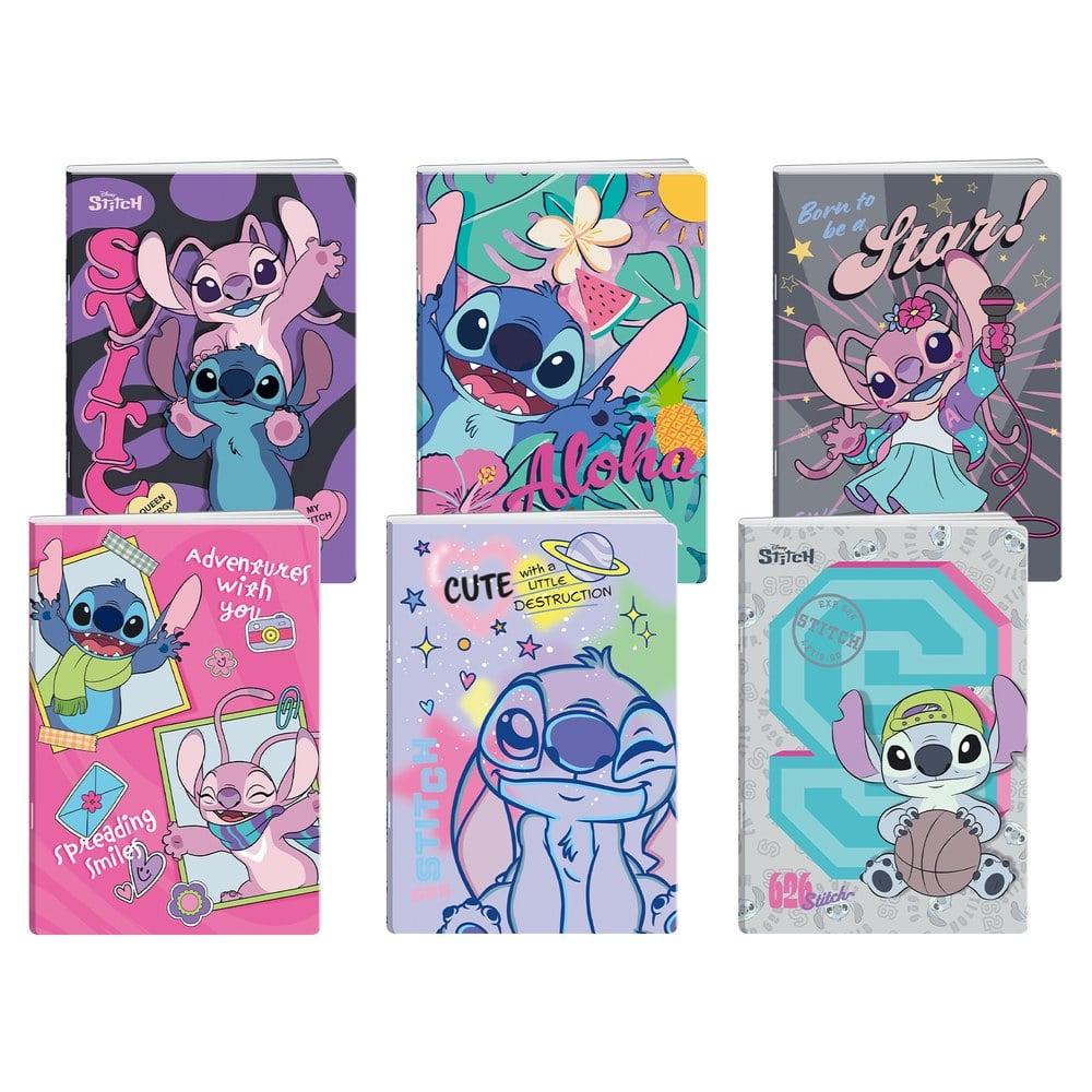 Тетрадка Best Buy Premium, Stitch, A4, широки редове, офсетова хартия, 50 листа, асорти, 1 брой