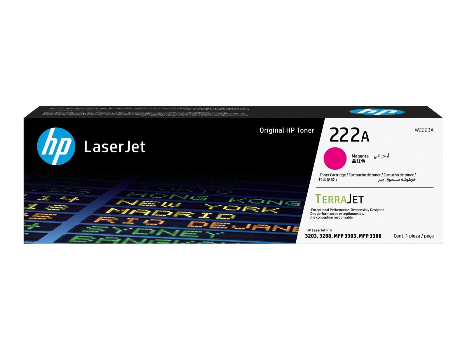Тонер касета за HP Color LaserJet Pro MFP 3303fdw/3303sdw - Toner - /222A/ / W2223A - Magenta - PN W2223A | JAR Computers Тонер касета за HP Color LaserJet Pro MFP 3303fdw/3303sdw - Toner - /222A/ / W2223A - Magenta - PN W2223A