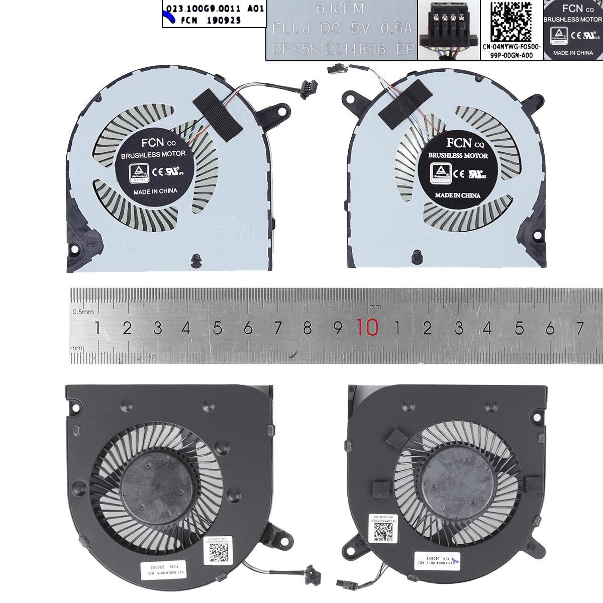 Вентилатори за лаптоп Dell G3 3590 G5 5500 - CPU + GPU | JAR Computers Вентилатори за лаптоп Dell G3 3590 G5 5500 - CPU + GPU
