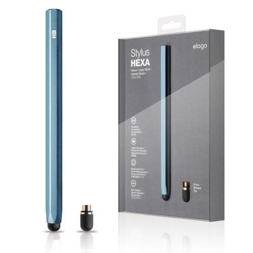 Алуминиева писалка за iPhone, iPad и капацитивни дисплеи - Elago Stylus Pen Hexa (син) | JAR Computers Алуминиева писалка за iPhone, iPad и капацитивни дисплеи - Elago Stylus Pen Hexa (син)
