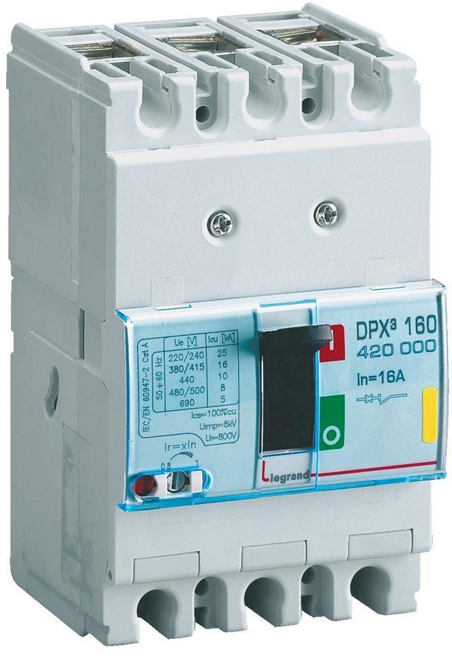 Автомат DPX3 160 TM 3P 160A 50кA регулируем (In x 0.8...1) Legrand | JAR Computers Автомат DPX3 160 TM 3P 160A 50кA регулируем (In x 0.8...1) Legrand