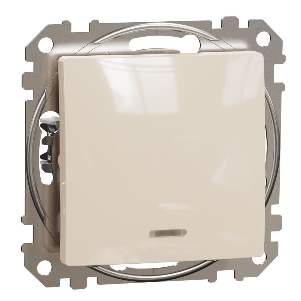 Девиаторен ключ с подсветка 10A Крем - SCHNEIDER ELECTRIC Sedna Design SDD112106L | JAR Computers Девиаторен ключ с подсветка 10A Крем - SCHNEIDER ELECTRIC Sedna Design SDD112106L
