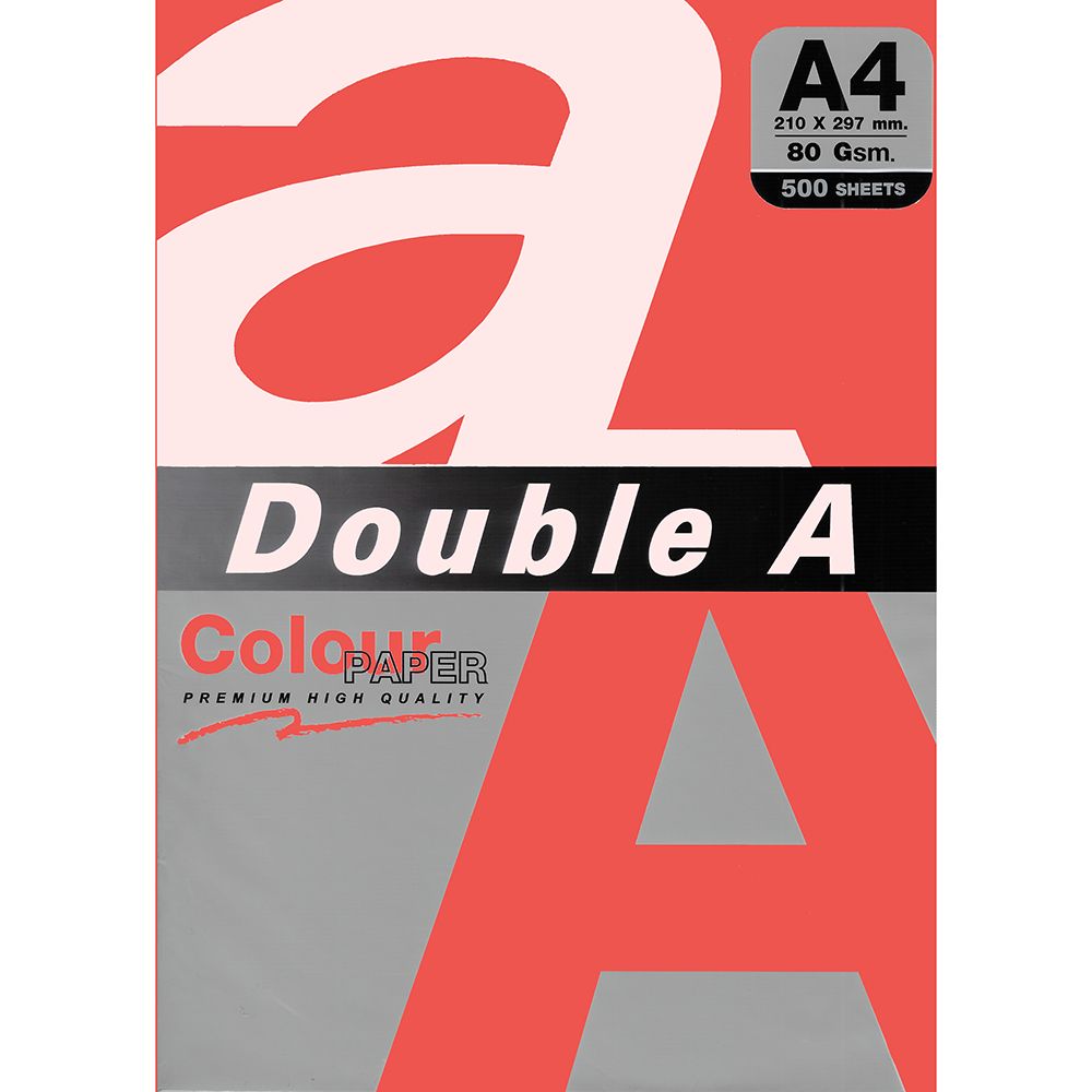 Хартия Double A наситен червен A4 500л