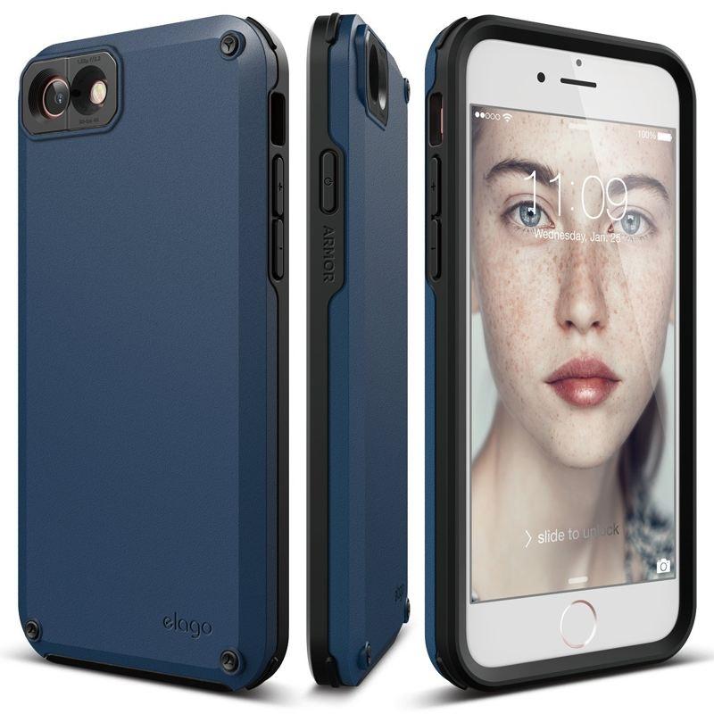 Хибриден кейс (поликарбонат + TPU) и HD покритие за iPhone SE (2022), iPhone SE (2020), iPhone 8, iPhone 7 - Elago Armor Case (тъмносин) | JAR Computers Хибриден кейс (поликарбонат + TPU) и HD покритие за iPhone SE (2022), iPhone SE (2020), iPhone 8, iPhone 7 - Elago Armor Case (тъмносин)
