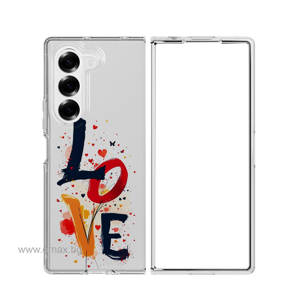 Калъф LOVE-Splash Samsung Z Fold 7 /Love letters/ | JAR Computers Калъф LOVE-Splash Samsung Z Fold 7 /Love letters/