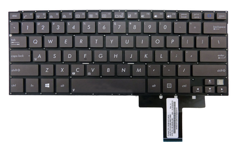 Клавиатура за лаптоп Asus TX300 Черна Без Рамка (Малък Ентър) / Black Without Frame US | JAR Computers Клавиатура за лаптоп Asus TX300 Черна Без Рамка (Малък Ентър) / Black Without Frame US