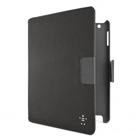 Кожен кейс и поставка за iPad 4, iPad 3, iPad 2 - Belkin Cinema Swivel с Auto On/Off (черен) | JAR Computers Кожен кейс и поставка за iPad 4, iPad 3, iPad 2 - Belkin Cinema Swivel с Auto On/Off (черен)