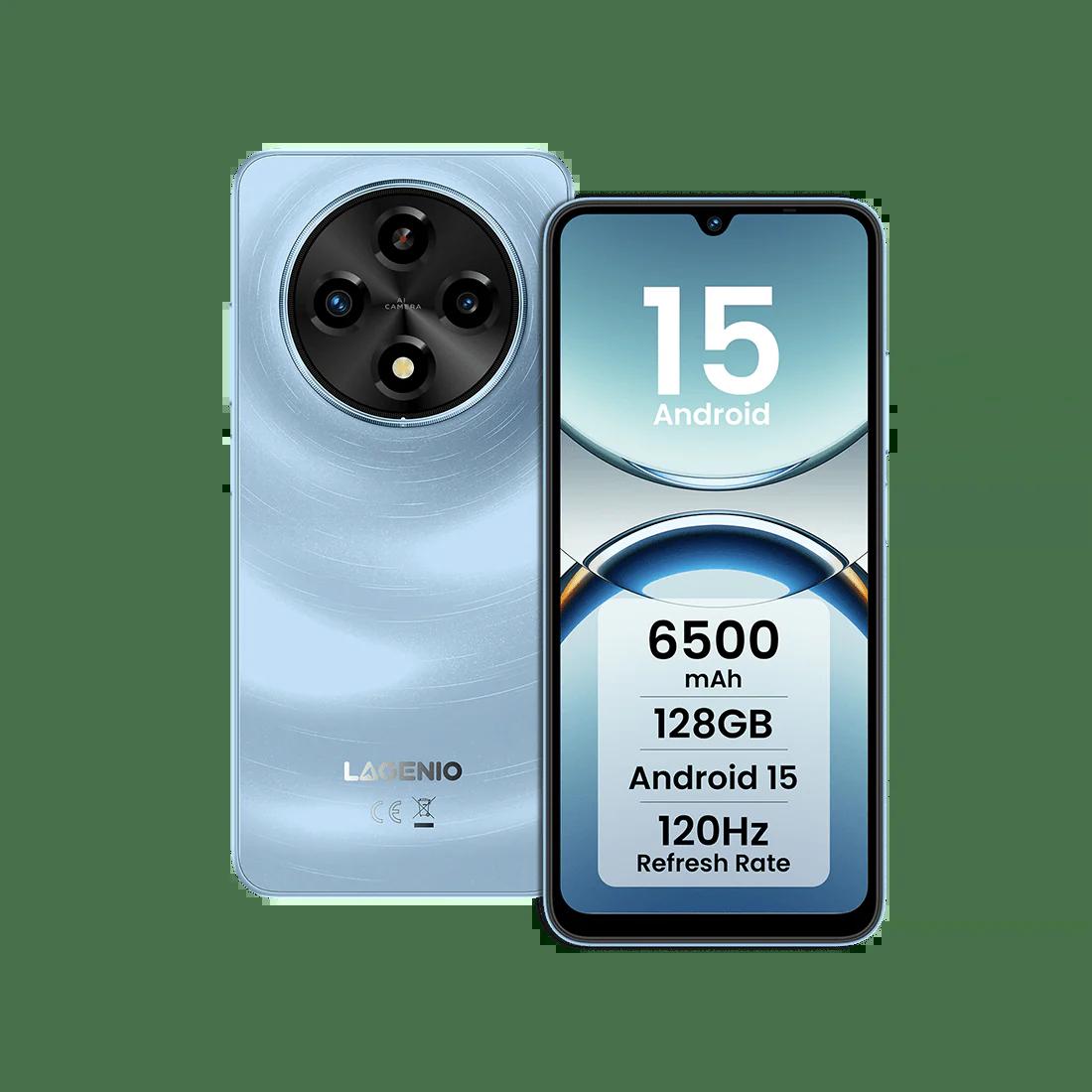 Lagenio A12 6.9" 128GB/4GB 6500mAh Blue | JAR Computers Lagenio A12 6.9" 128GB/4GB 6500mAh Blue