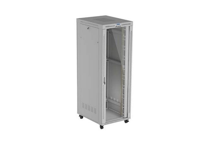 Lanberg Rack Cabinet 19" Free-Standing 47U/800X1000 (FlAT Pack) With Glass Door LCD Grey V2 | JAR Computers Lanberg Rack Cabinet 19" Free-Standing 47U/800X1000 (FlAT Pack) With Glass Door LCD Grey V2