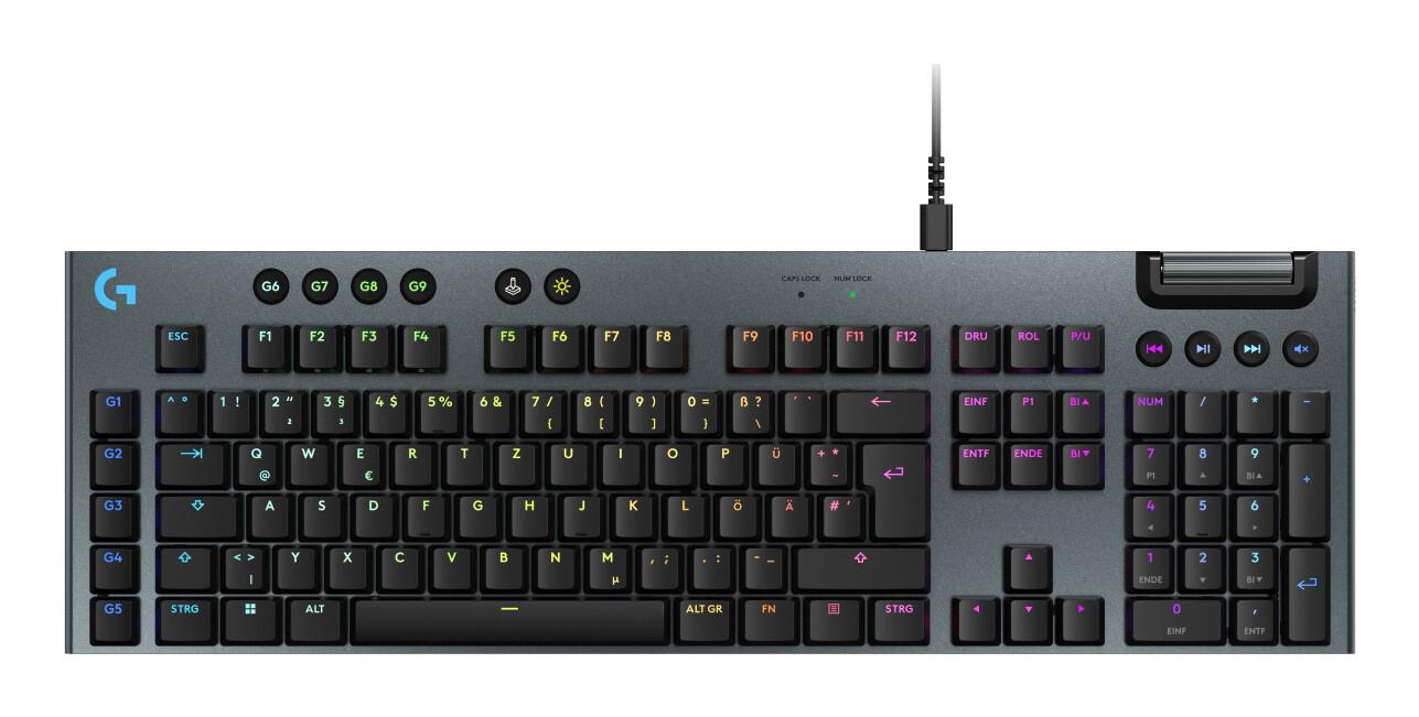 Logitech G G915 X клавиатура Игри USB QWERTZ Немски Черен