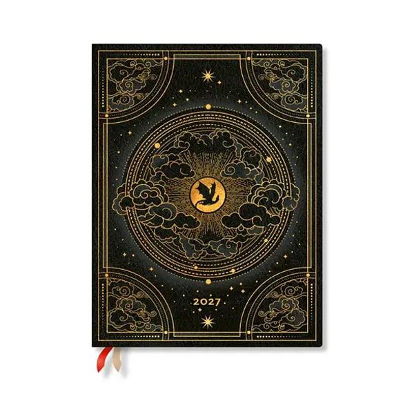 Paperblanks Планер Shadows of Navarre, Ultra, 1 ден на страница, твърда корица, 216 листа, за 2027 година