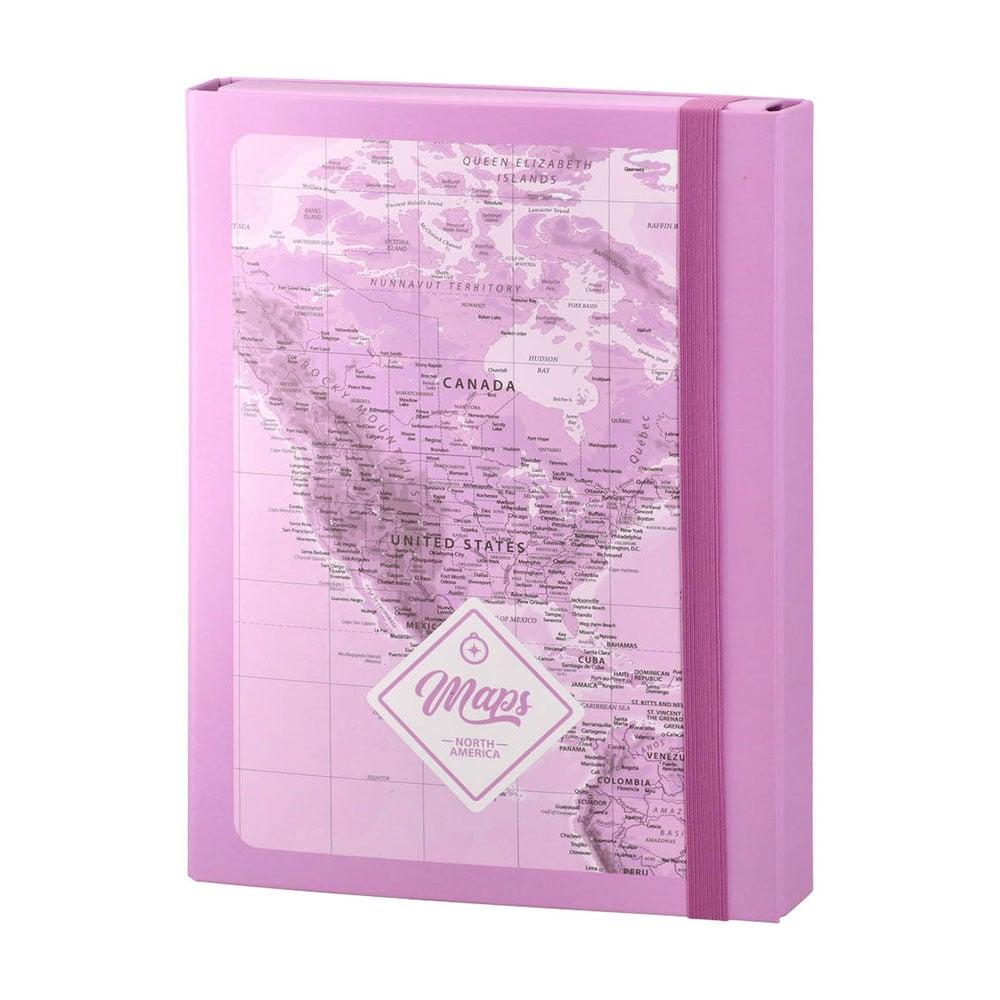 Папка Biro Time Apex 40, с ластик, А4, 40 mm, розова