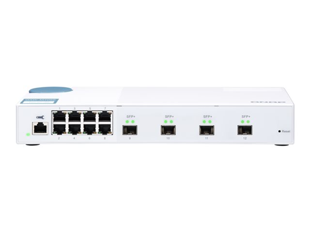 QNAP QSW-M408S 8 port 1Gbps 4 port 10GbE SFP+ Web Managed Switch | JAR Computers QNAP QSW-M408S 8 port 1Gbps 4 port 10GbE SFP+ Web Managed Switch