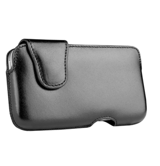 Кожен калъф ръчна изработка, естествена кожа за iPhone 4/4S - SENA Laterale (черен) | JAR Computers Кожен калъф ръчна изработка, естествена кожа за iPhone 4/4S - SENA Laterale (черен)