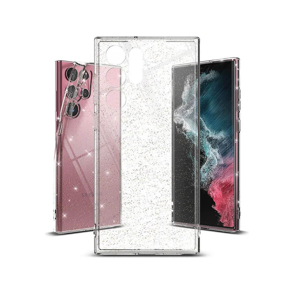 Силиконов (TPU) калъф за Samsung Galaxy S22 Ultra - Ringke Air Glitter Case (прозрачен) | JAR Computers Силиконов (TPU) калъф за Samsung Galaxy S22 Ultra - Ringke Air Glitter Case (прозрачен)