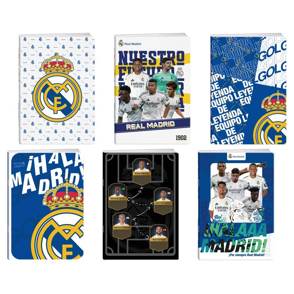 Тетрадка Best Buy Real Madrid Premium, A5, малки квадратчета 5 x 5 mm, офсетова хартия, 50 листа
