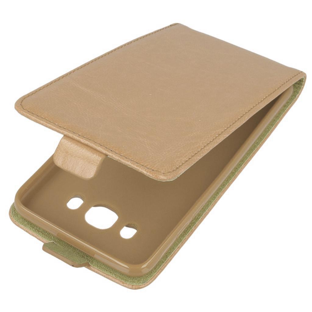 Вертикален кожен калъф с джоб за Samsung Galaxy J7 (2016) - Leather Pocket Flip Case (златист) | JAR Computers Вертикален кожен калъф с джоб за Samsung Galaxy J7 (2016) - Leather Pocket Flip Case (златист)