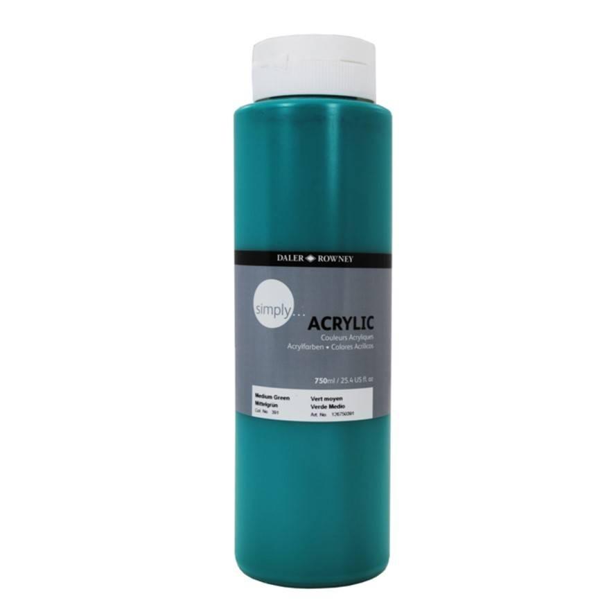 Акрилна боя DALER-ROWNEY Simply, 750 мл, зелено (Medium Green) | JAR Computers Акрилна боя DALER-ROWNEY Simply, 750 мл, зелено (Medium Green)