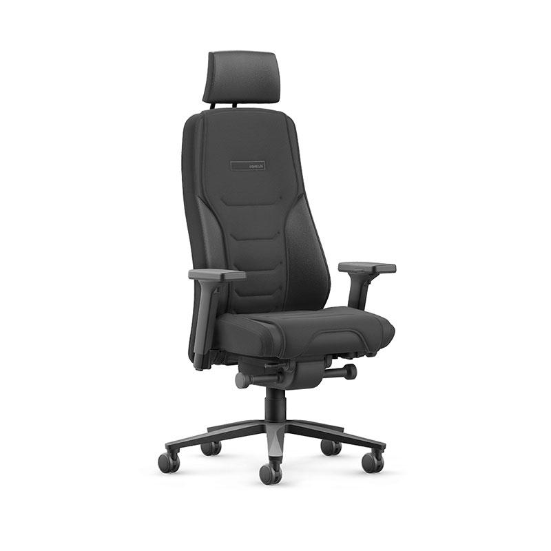 Ергономичен стол Interstuhl TF118 24/7, екокожа и текстил, Synchronous механизъм, до 150 kg, черен | JAR Computers Ергономичен стол Interstuhl TF118 24/7, екокожа и текстил, Synchronous механизъм, до 150 kg, черен