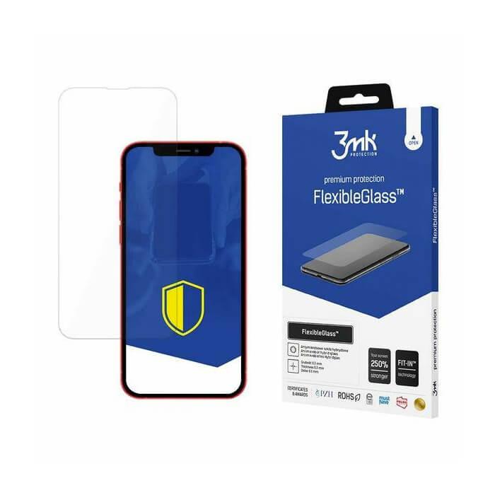 Хибридно стъклено защитно покритие за дисплея на iPhone 13, iPhone 13 Pro - 3mk FlexibleGlass Screen Protector (прозрачен) | JAR Computers Хибридно стъклено защитно покритие за дисплея на iPhone 13, iPhone 13 Pro - 3mk FlexibleGlass Screen Protector (прозрачен)