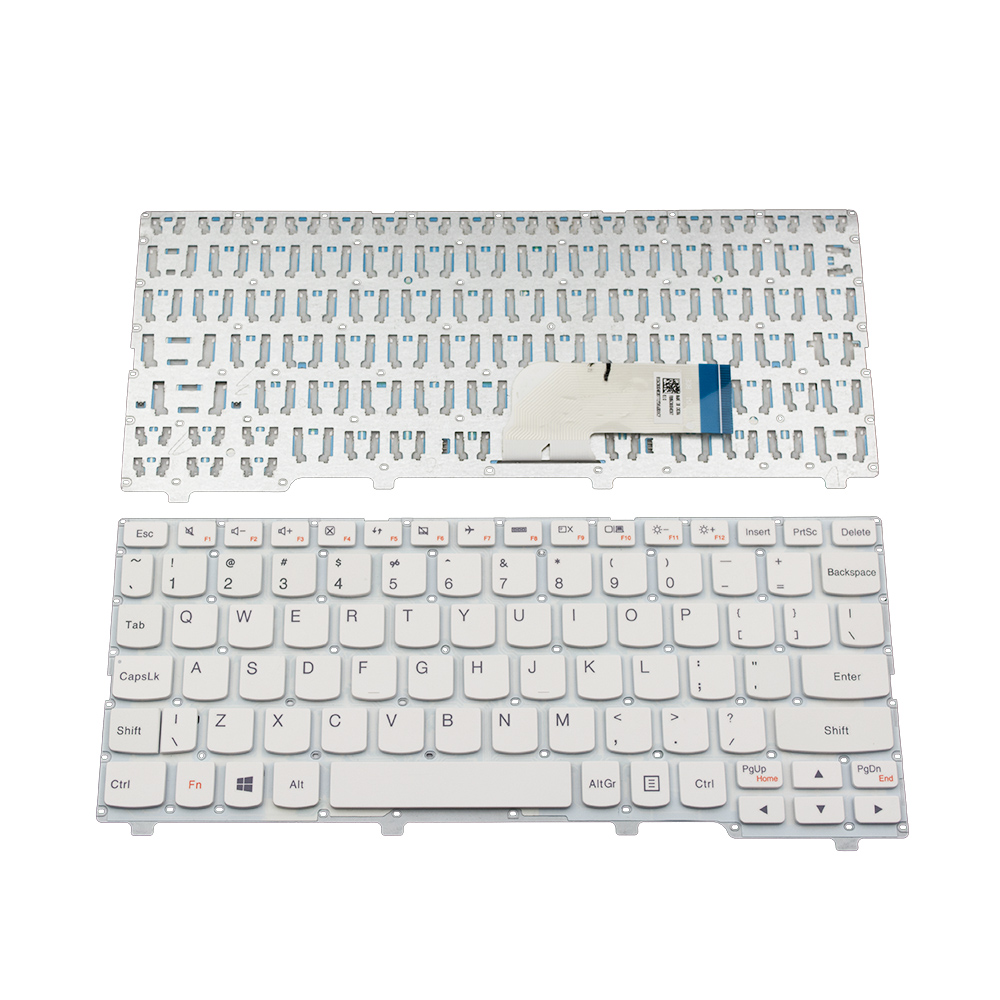 Клавиатура за лаптоп Lenovo IdeaPad 100S-11IBY Бяла Без Рамка (Малък Ентър) с Кирилица / White Without Frame US | JAR Computers Клавиатура за лаптоп Lenovo IdeaPad 100S-11IBY Бяла Без Рамка (Малък Ентър) с Кирилица / White Without Frame US