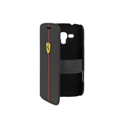 Кожен флип кейс тип портфейл за Samsung Galaxy Core i8260/i8262 - Ferrari Formula One Carbon Flip Case (черен) | JAR Computers Кожен флип кейс тип портфейл за Samsung Galaxy Core i8260/i8262 - Ferrari Formula One Carbon Flip Case (черен)