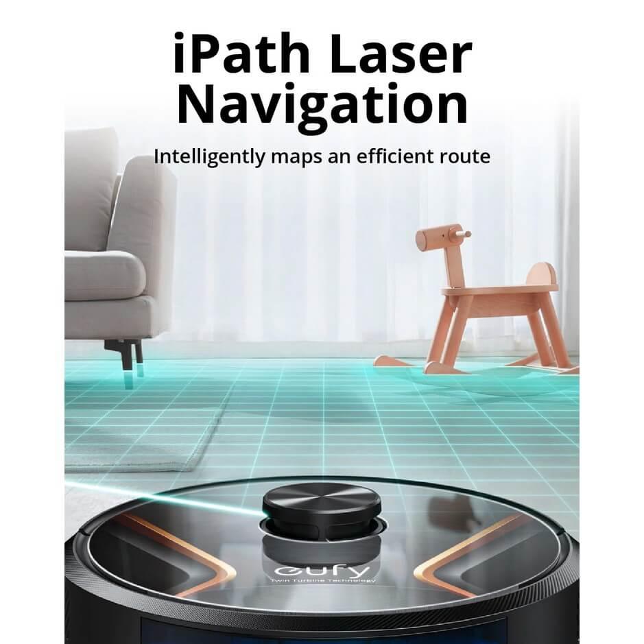 Прахосмукачка робот (черен) - Anker Eufy RoboVac X8 Hybrid Vacuum Cleaner | JAR Computers Прахосмукачка робот (черен) - Anker Eufy RoboVac X8 Hybrid Vacuum Cleaner