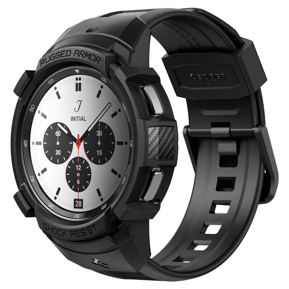 Удароустойчив TPU кейс за Samsung Galaxy Watch 4 Classic 42mm - Spigen Rugged Armor Pro Case (черен) | JAR Computers Удароустойчив TPU кейс за Samsung Galaxy Watch 4 Classic 42mm - Spigen Rugged Armor Pro Case (черен)