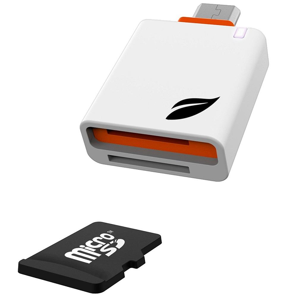 Четец за microSD карти за мобилни устройства с MicroUSB - Leef Access Mobile SD Card Reader Android (бял) | JAR Computers Четец за microSD карти за мобилни устройства с MicroUSB - Leef Access Mobile SD Card Reader Android (бял)