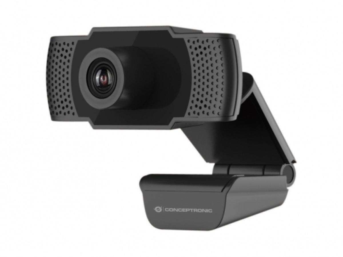 Conceptronic AMDIS 1080P Full HD Webcam with Microphone | JAR Computers Conceptronic AMDIS 1080P Full HD Webcam with Microphone