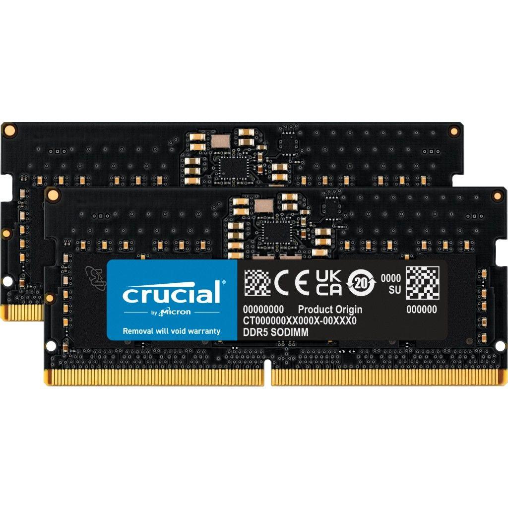 Crucial SO-DIMM DDR5-5600 64GB Kit (2x 32GB) | JAR Computers Crucial SO-DIMM DDR5-5600 64GB Kit (2x 32GB)