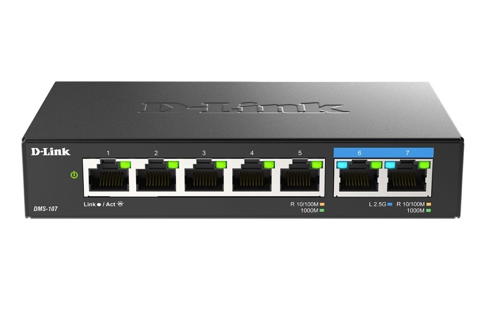 D-Link 7-Port Multi-Gigabit Unmanaged Switch | JAR Computers D-Link 7-Port Multi-Gigabit Unmanaged Switch