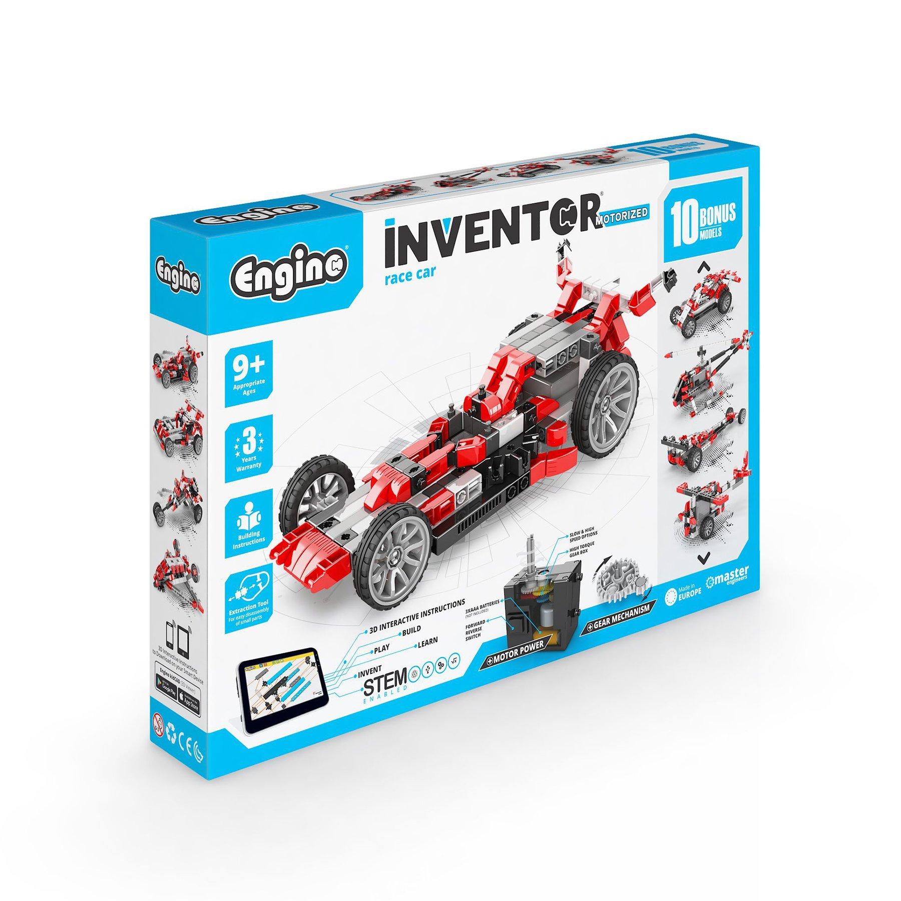 Engino Конструктор Inventor Motorized - Състезателна кола, 10 в 1 | JAR Computers Engino Конструктор Inventor Motorized - Състезателна кола, 10 в 1