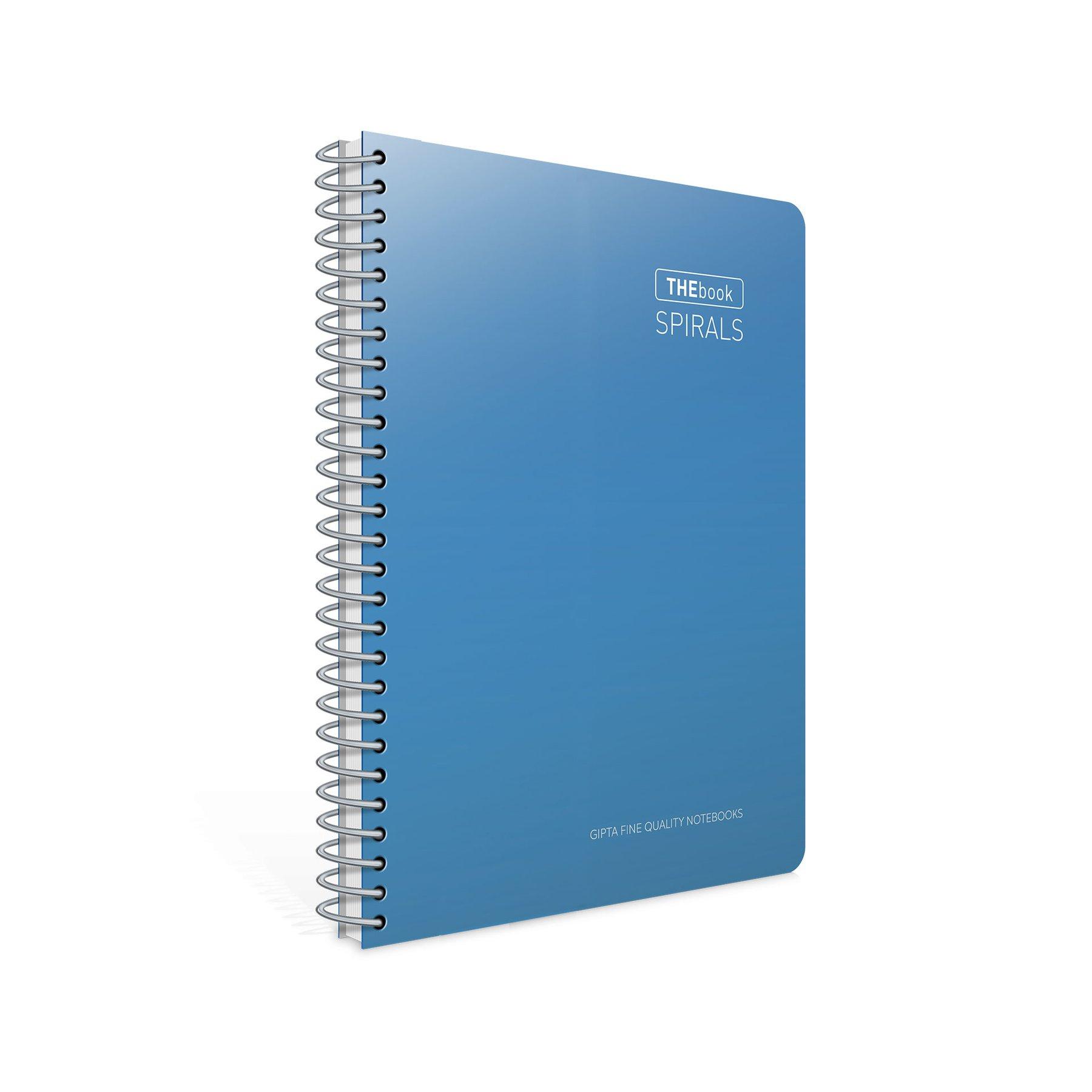 Gipta Тетрадка The book, A4, бяла хартия, широки редове, твърда корица, със спирала, 100 листа