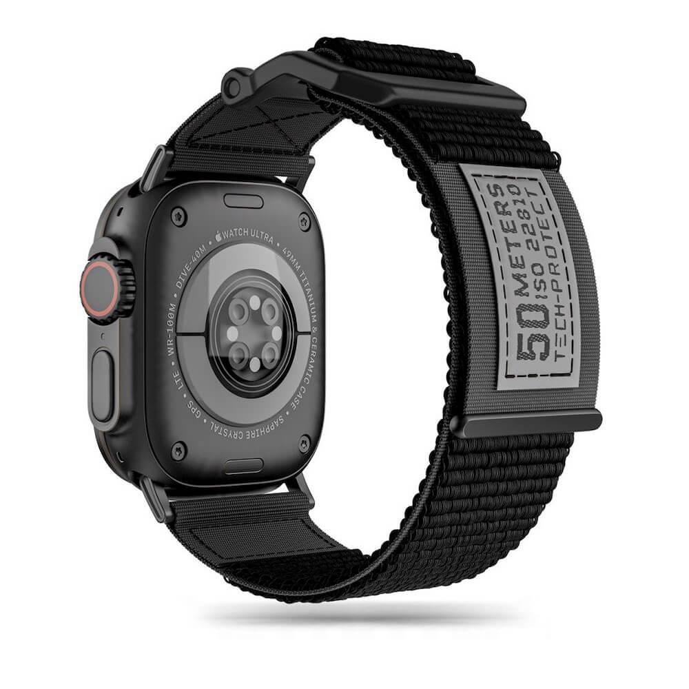 Изключително здрава текстилна каишка за Apple Watch 42мм, 44мм, 45мм, 46мм, Ultra, Ultra 2 49мм - Tech-Protect Scout Watch Strap (черен) | JAR Computers Изключително здрава текстилна каишка за Apple Watch 42мм, 44мм, 45мм, 46мм, Ultra, Ultra 2 49мм - Tech-Protect Scout Watch Strap (черен)