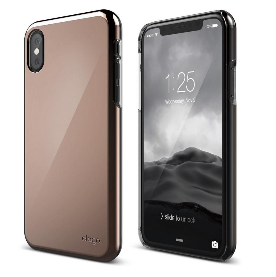 Качествен поликарбонатов кейс за iPhone XS, iPhone X - Elago S8 Slim Fit 2 Case (розово злато) | JAR Computers Качествен поликарбонатов кейс за iPhone XS, iPhone X - Elago S8 Slim Fit 2 Case (розово злато)