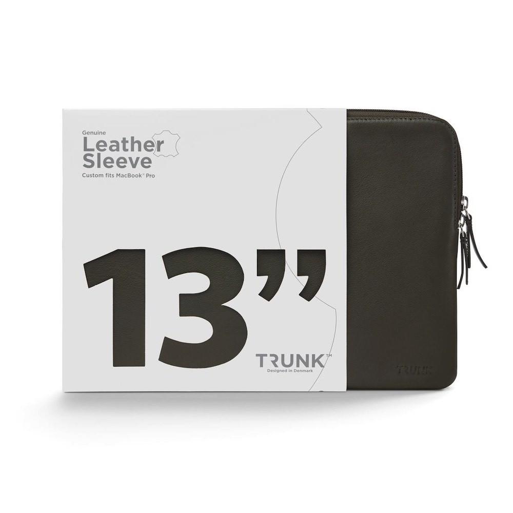 Кожен калъф (естествена кожа) за Macbook Pro 13 (модели 2017 и по-нови) - Trunk Leather Laptop Sleeve (зелен) | JAR Computers Кожен калъф (естествена кожа) за Macbook Pro 13 (модели 2017 и по-нови) - Trunk Leather Laptop Sleeve (зелен)