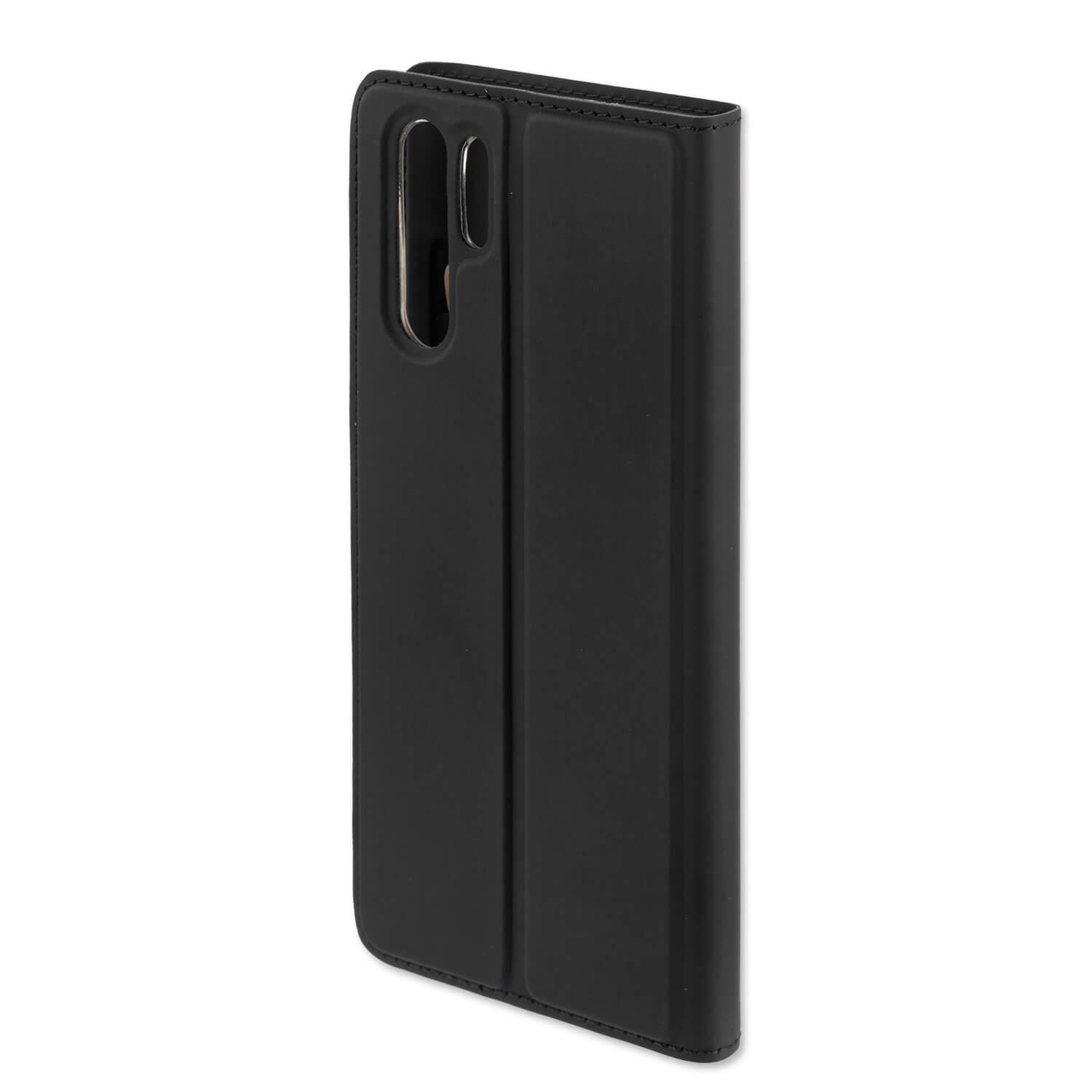 Кожен калъф с поставка и отделение за кр. карта за Huawei P30 Pro - 4smarts Flip Case URBAN Lite (черен) | JAR Computers Кожен калъф с поставка и отделение за кр. карта за Huawei P30 Pro - 4smarts Flip Case URBAN Lite (черен)