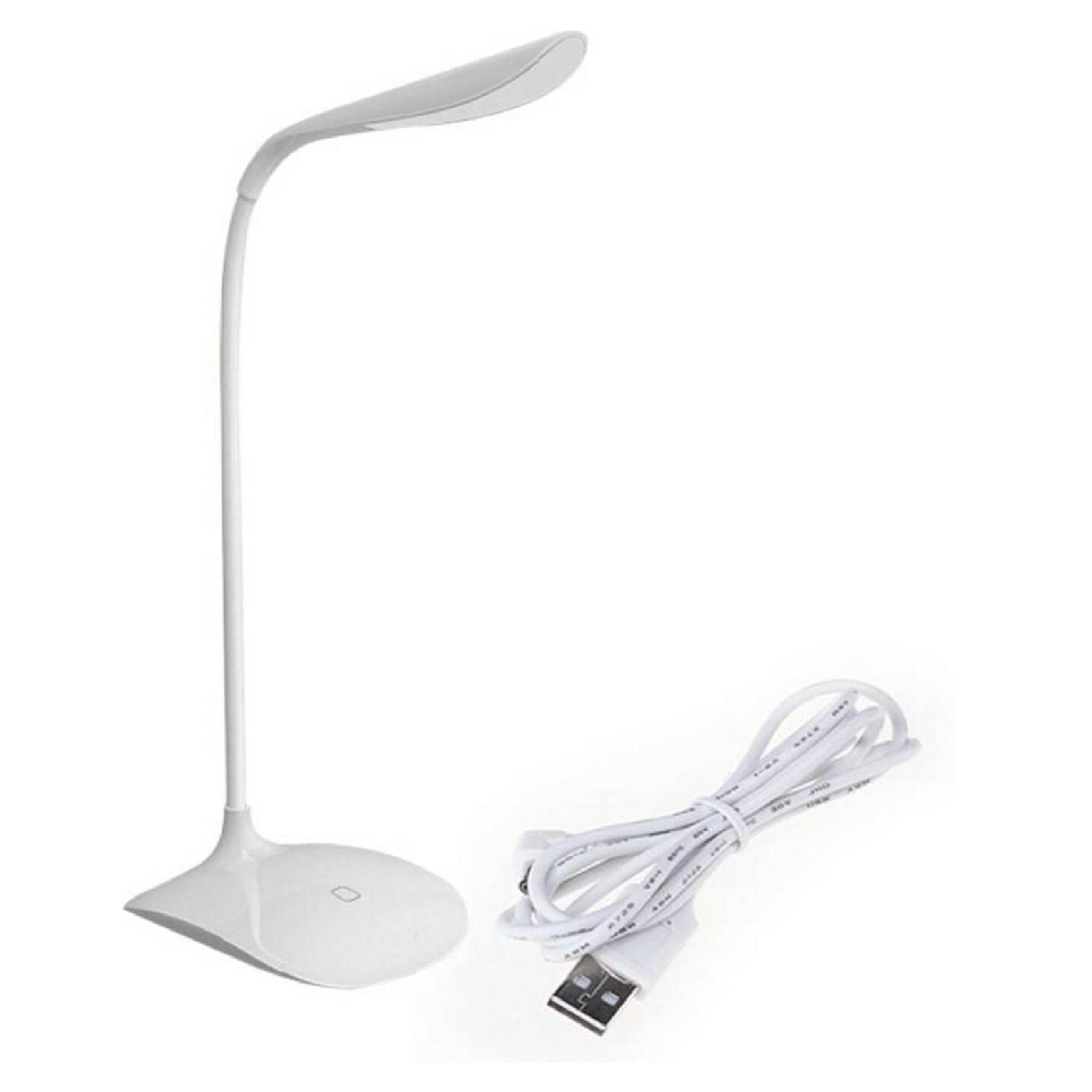 Led Настолна лампа YLD-DKL, USB порт, 3 степени за сила на светлина, Бял