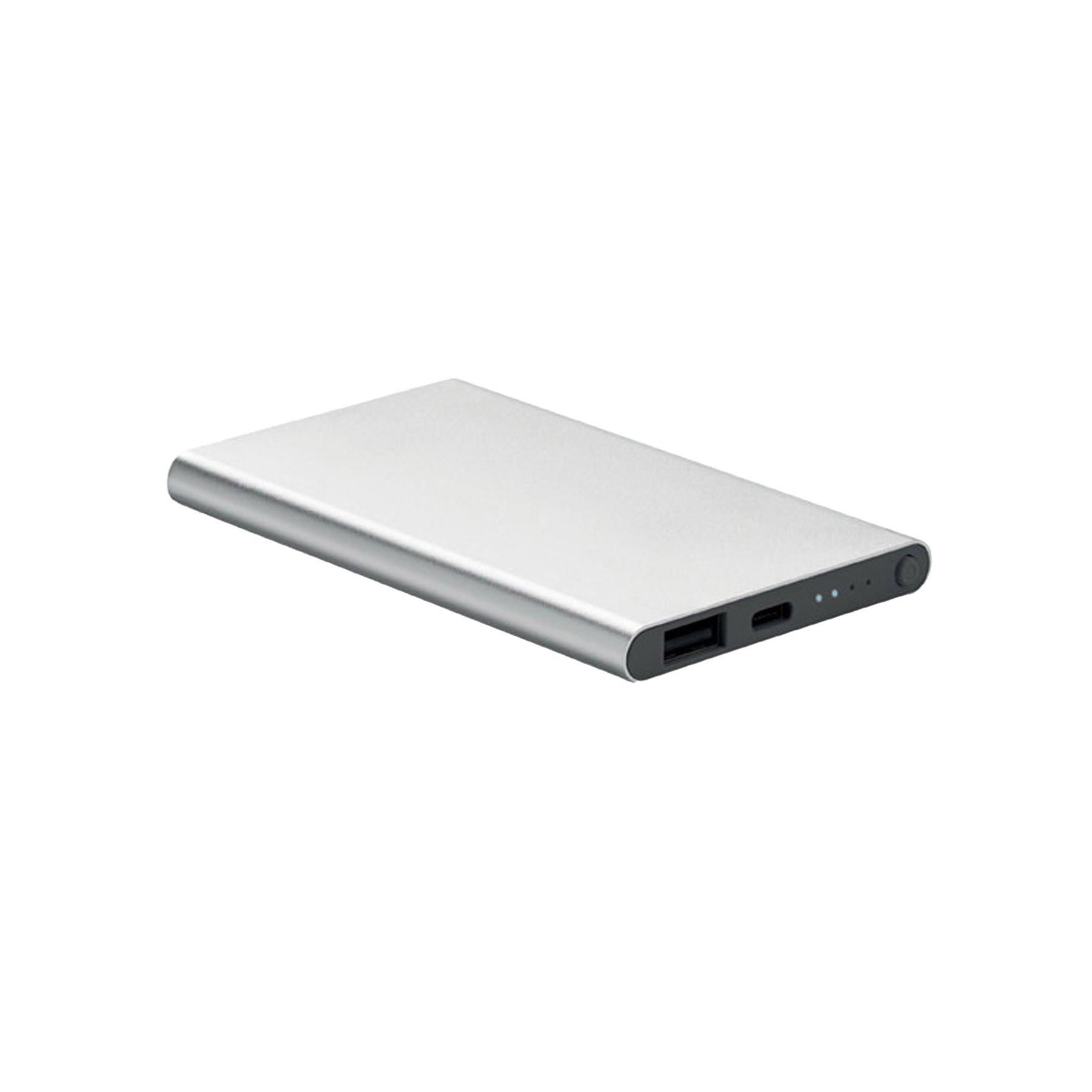 More Than Gifts Мобилна батерия Powerflat C, USB Type-C, 4000 mAh, сребриста | JAR Computers More Than Gifts Мобилна батерия Powerflat C, USB Type-C, 4000 mAh, сребриста