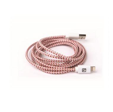 Плетен Lightning кабел за iPhone, iPad, iPod с Lightning (2 метра) - Tucano Cotone Lightning Cable (червен) | JAR Computers Плетен Lightning кабел за iPhone, iPad, iPod с Lightning (2 метра) - Tucano Cotone Lightning Cable (червен)