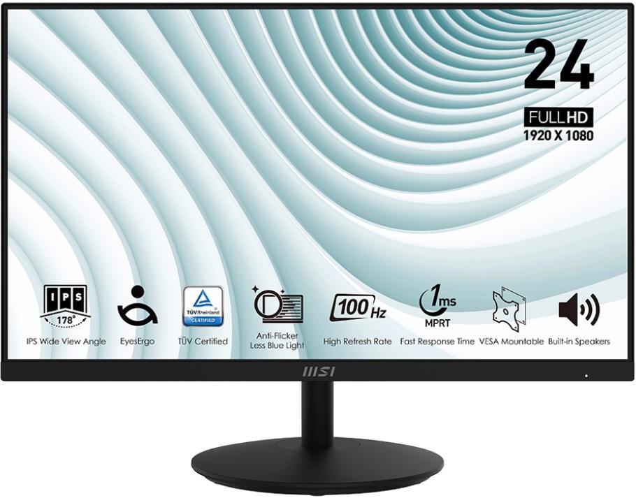 Професионален монитор MSI - PRO MP242A, 23.8'', FHD, IPS, Anti-Glare | JAR Computers Професионален монитор MSI - PRO MP242A, 23.8'', FHD, IPS, Anti-Glare